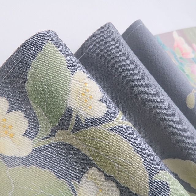 ❁tomihisa❁ 手描き友禅 木蓮 着物 季節の風に誘われ香りほのかに艶を挿す 正絹 仕付け糸付 訪問着 6759