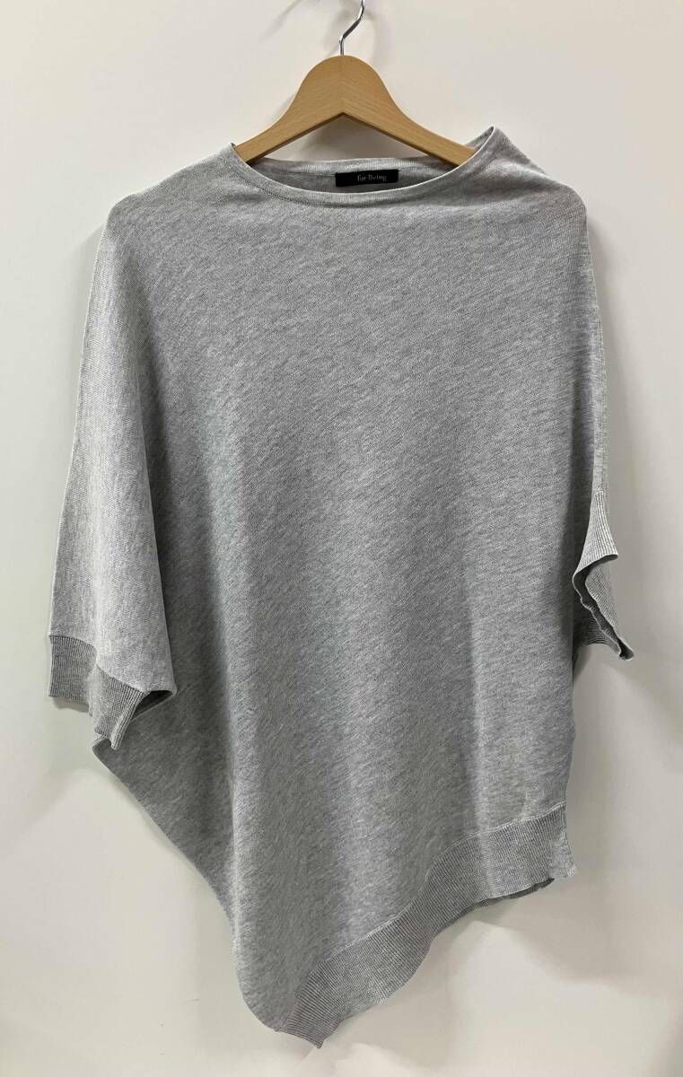 Y s for living ワイズ フォー リビング 変形ニット アシンメトリー 長袖ニット サイズ表記なし グレー