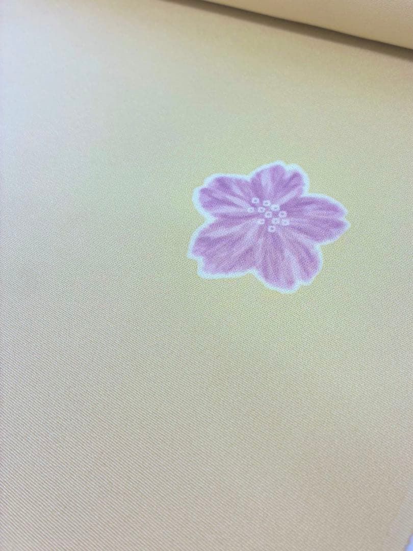 小紋 手描 桜 丹後ちりめん 飛び柄 砥粉色 反物 正絹 O018 - メルカリ