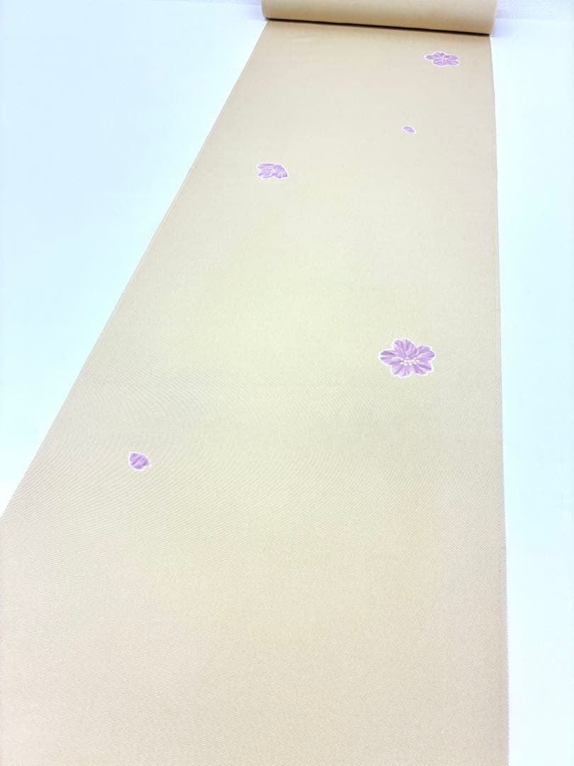 小紋 手描 桜 丹後ちりめん 飛び柄 砥粉色 反物 正絹 O018 - メルカリ