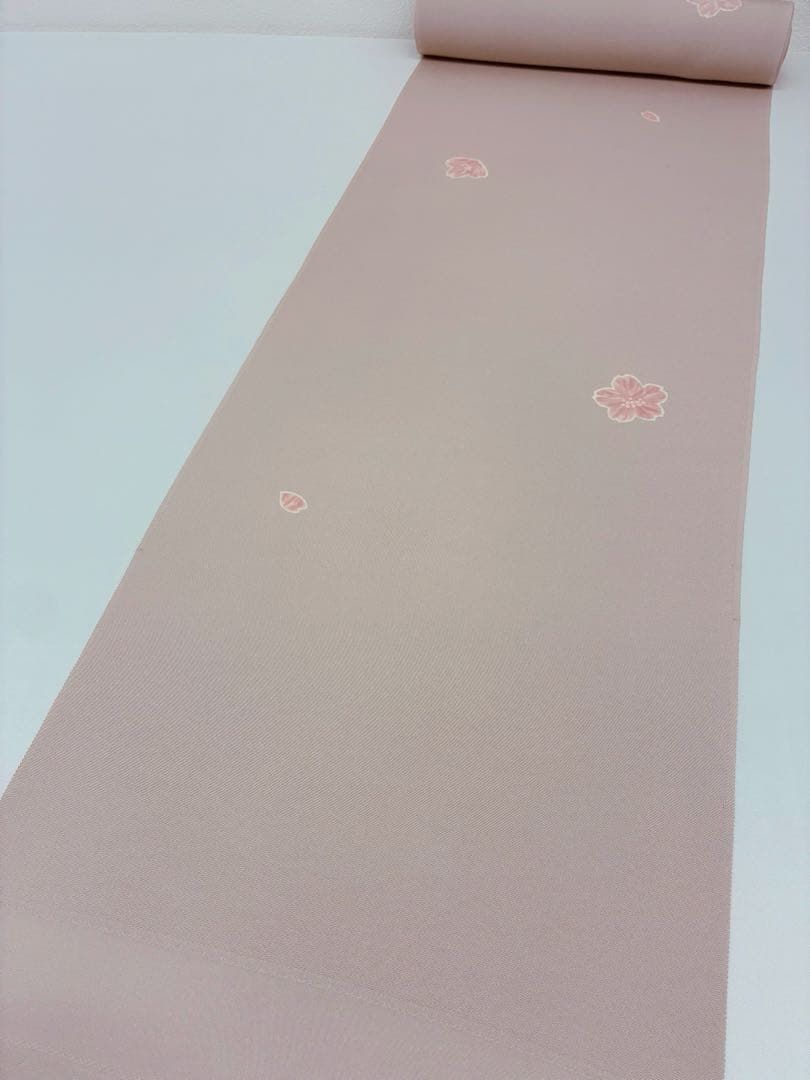小紋 手描 桜 丹後ちりめん 飛び柄 薄桜色 反物 正絹 O010 - メルカリ