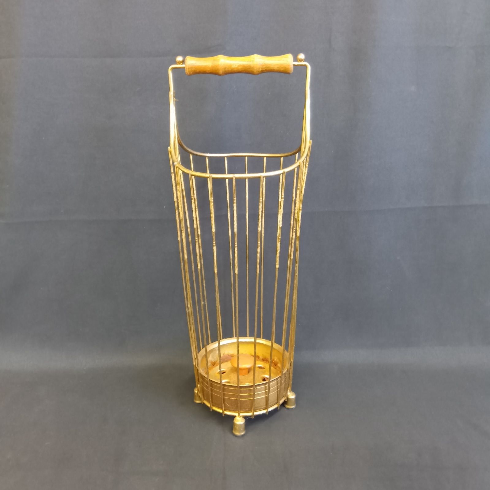 アンティーク調傘立て木製.真鍮 アンティーク傘立て、真鍮傘立て