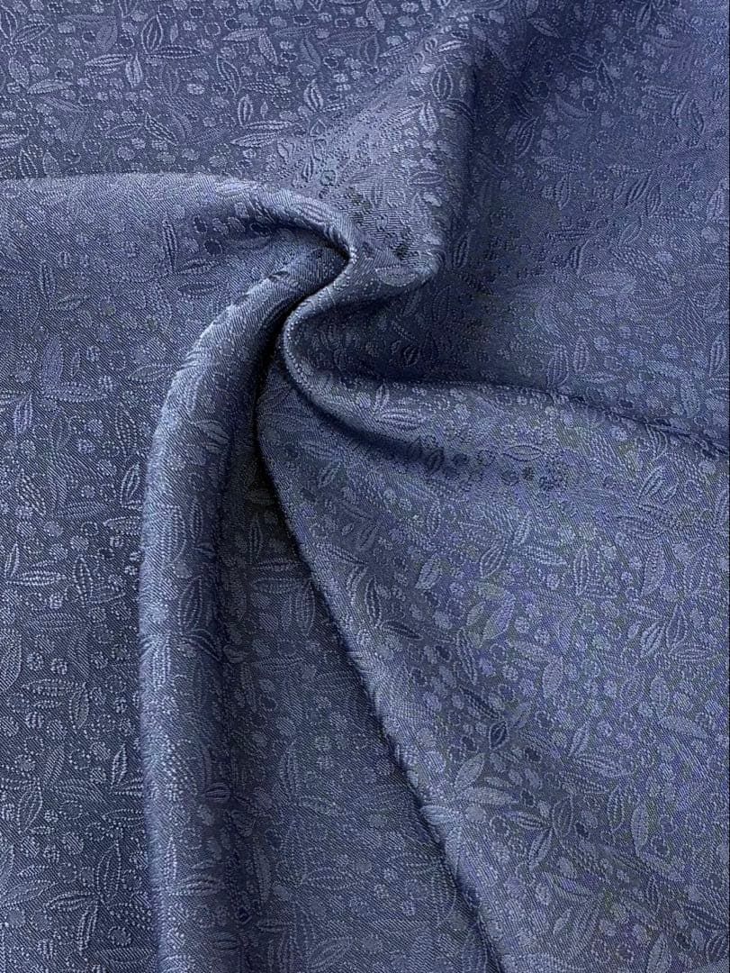 色無地 紋意匠 南天文様 紅碧色 反物 正絹 O007 - メルカリ