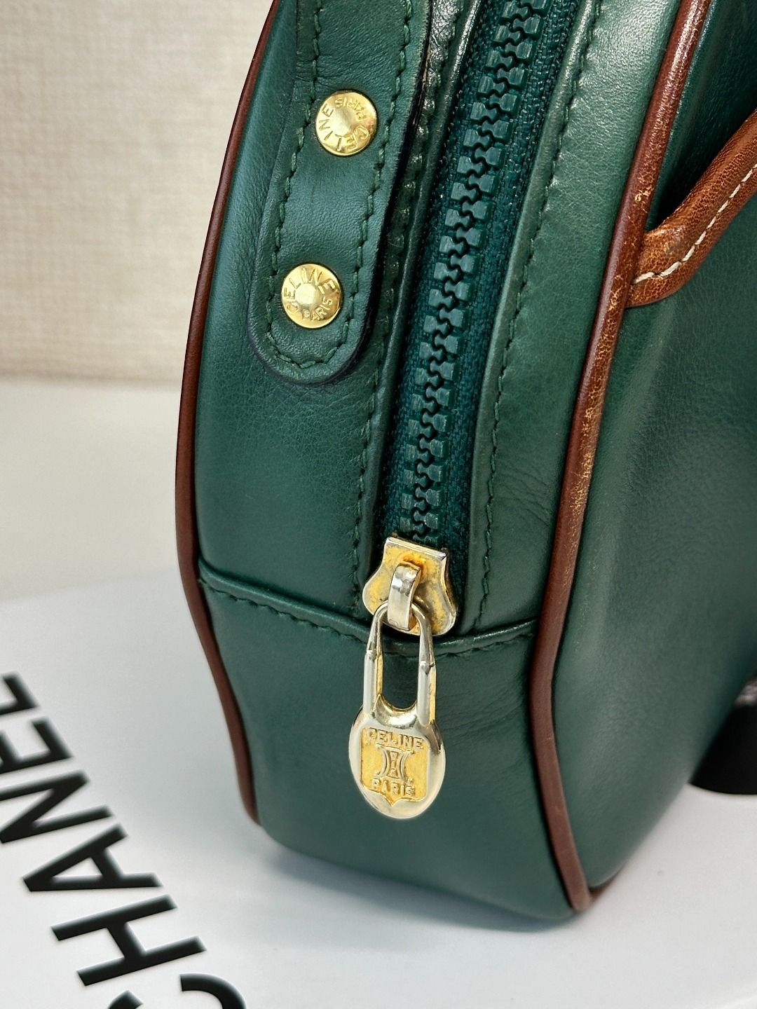 CELINE セリーヌ ハーフムーン ショルダーバッグ ガンチーニ DECORATOM_COM_BR