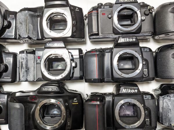 ☆30台まとめ / ジャンク☆ Nikon F90X, Cano EOS Kiss, Minolta α7000