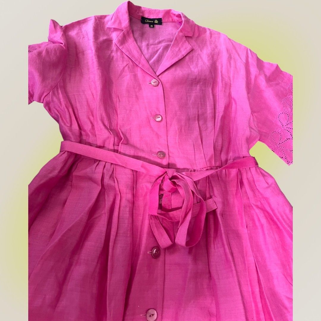 ドゥロワー リネン刺繍ワンピース