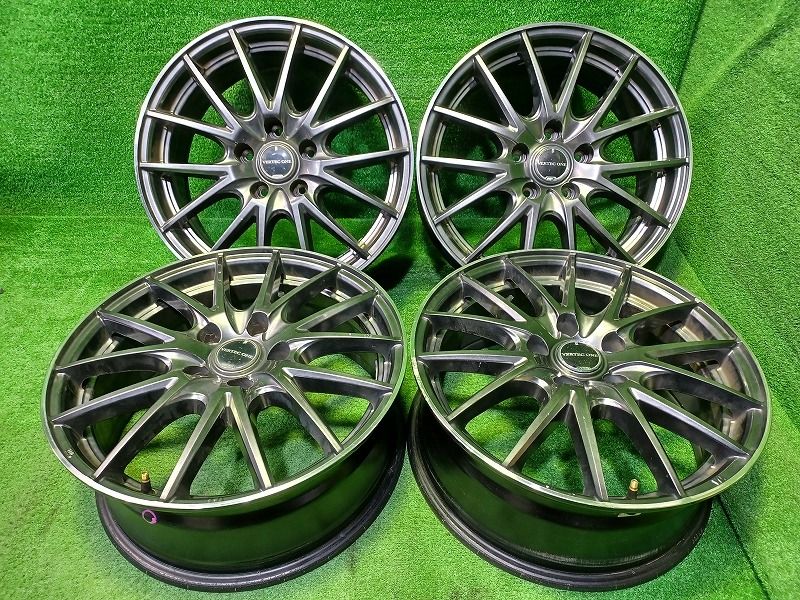 ヴァーテックワン ｴｸｽﾄﾚｲﾙ CX-5 CX-60 ﾚｳﾞｫｰｸﾞ ホイール アルミ シルバー 17インチ 7J 5穴 4本 114.3 48