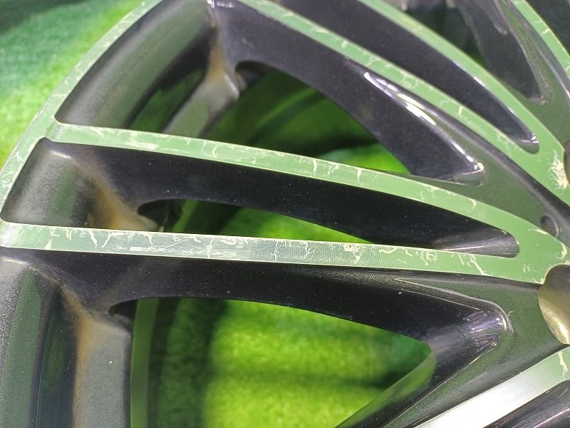 社外 ライツレー ウェッズ ﾌﾟﾘｳｽ ｶﾛｰﾗﾂｰﾘﾝｸﾞ ホイール アルミ ブラックポリッシュ 17インチ 7J 5穴 4本 100 47