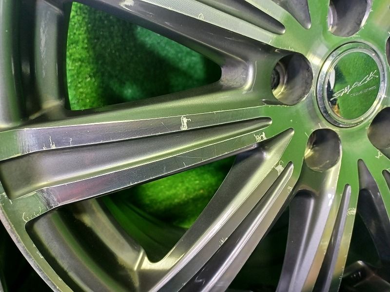 社外 スマック ﾌﾟﾘｳｽ ｶﾛｰﾗﾂｰﾘﾝｸﾞ ホイール アルミ ガンメタポリッシュ 17インチ 7J 5穴 4本 100 50