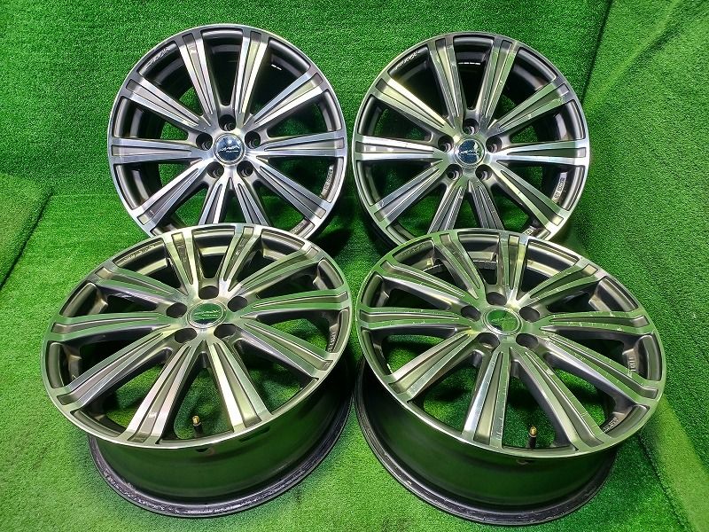 社外 スマック プリウス カローラツーリング ホイール アルミ ガンメタポリッシュ 17インチ 7J 5穴 4本 100 50