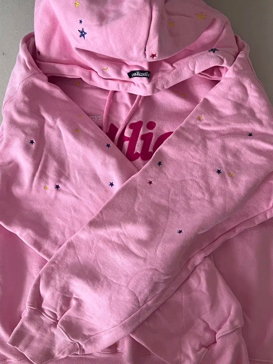  エズイフ캘리 STAR CALIE HOODIE PINK パーカー トップス