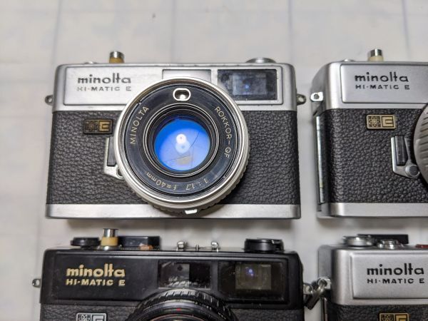 4台まとめ Minolta ミノルタ HI MATIC E レンジファインダーカメラ 4990_89_70