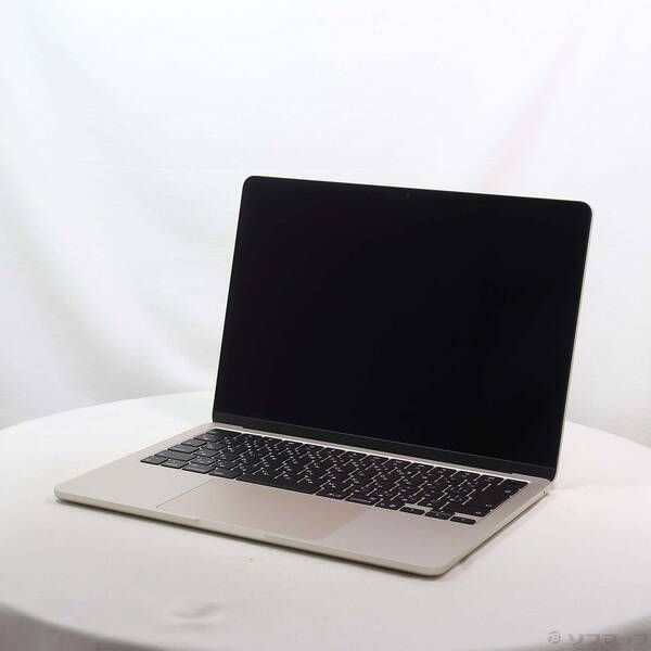 【低価，最新作】 〔中古品〕 MacBook Air 13.6-inch Early-2025 MW0Y3J／A Apple M4 10コアCPU_8コアGPU 16GB SSD256GB スターライト 〔15.7 Sequoia〕【377】
