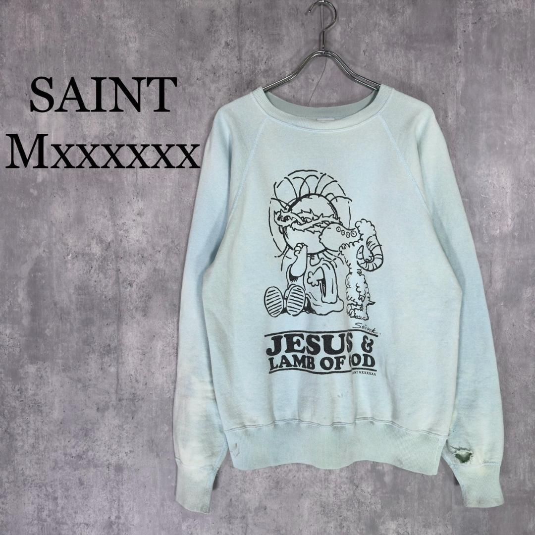 セントマイケル』 (M) 23aw JESUSプリントクルーネックスウェット