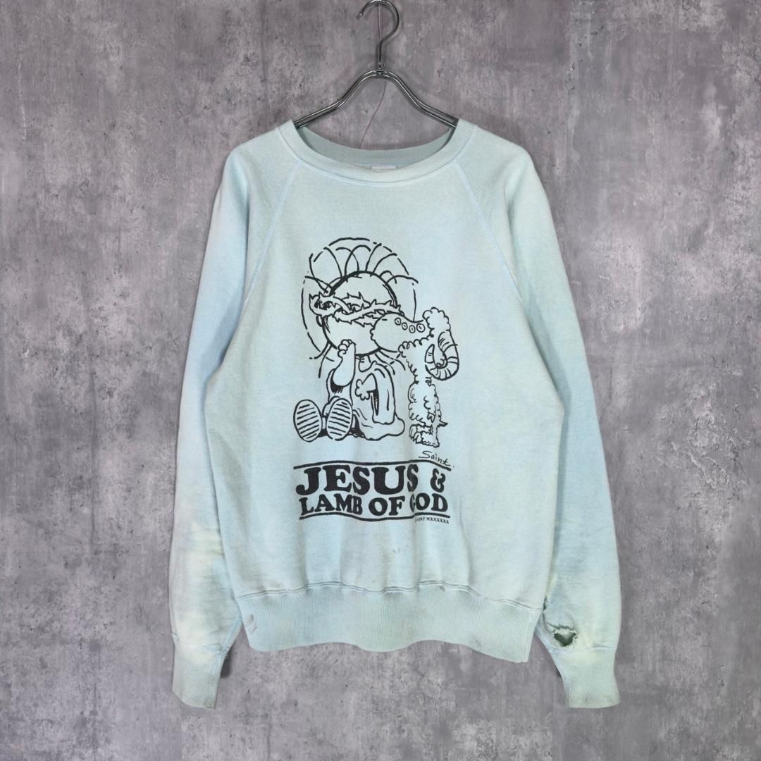 セントマイケル』 (M) 23aw JESUSプリントクルーネックスウェット