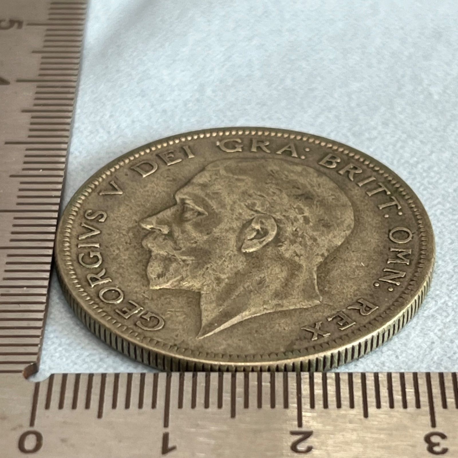 ジョージ5世　ハーフクラウン　イギリス 1929年　銀貨 銀貨】1929年 イギリス ジョージ5世 ハーフクラウン銀貨（.500シルバー