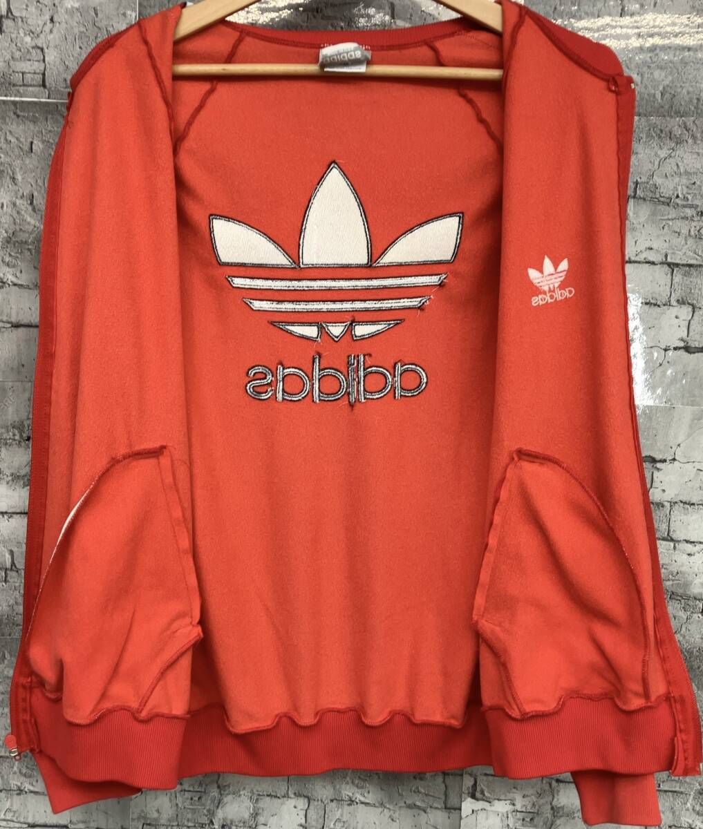adidas アディダス 80s トラックジャケット ジャージ レッド Mサイズ LLC-HASEGAWATOSO_COM