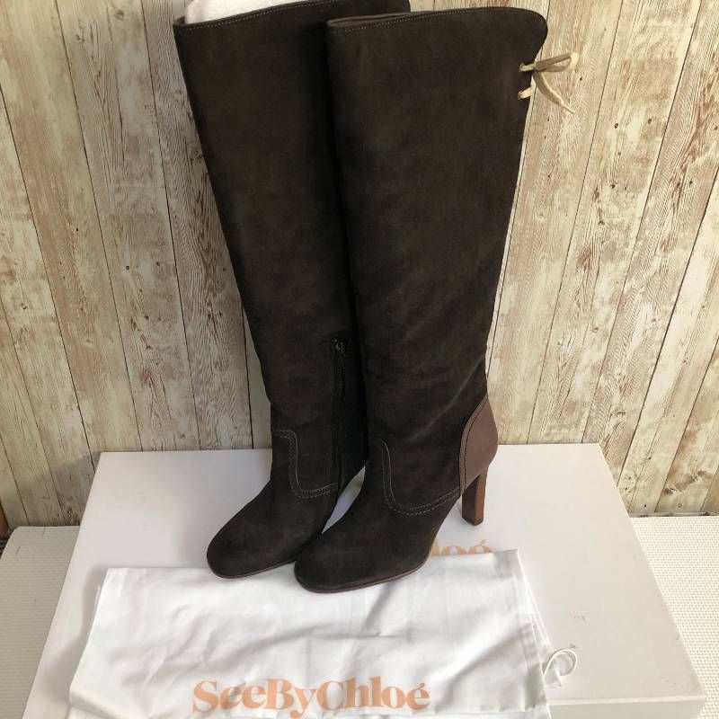 タ SEE BY CHLOE シーバイクロエ ロングブーツ 38 約24cm〜24.5cm
