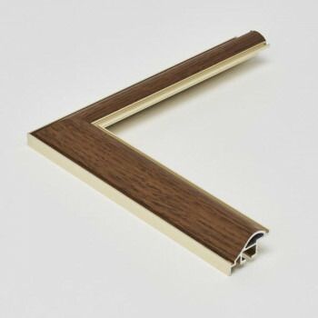 アルナ アルミフレーム デッサン額 HVM チーク 正方形450角 12747