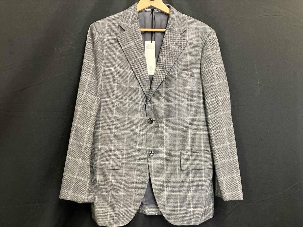 J.PRESS ジェイプレス セットアップ テーラードジャケット チェックグレー サイズ38