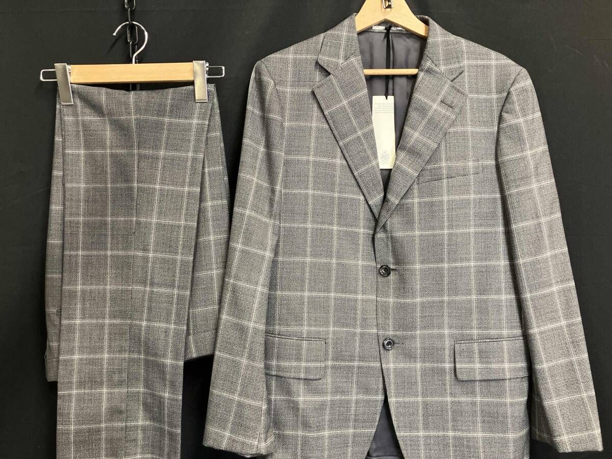 J.PRESS ジェイプレス SROVSM0240 セットアップ テーラードジャケット チェックグレー サイズ38