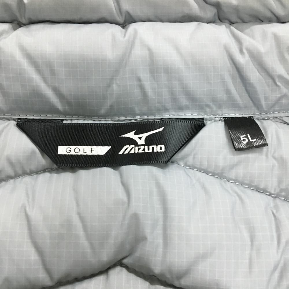 超 ミズノゴルフ ダウンジャケット グレー BREATHTHERMO 収納袋付 メンズ 5L ゴルフウェア 大きいサイズ MIZUNO LLC-HASEGAWATOSO_COM
