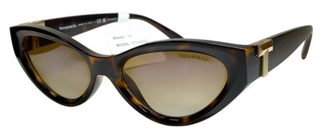 未使用 ティファニー サングラス ティファニーT キャットアイ Tiffany & Co. TF4225 Tモチーフ べっ甲柄 ブラウン 茶色 べっ甲調 TIFFANY 未使用 ティファニー サングラス ティファニーT キャットアイ Tiffany