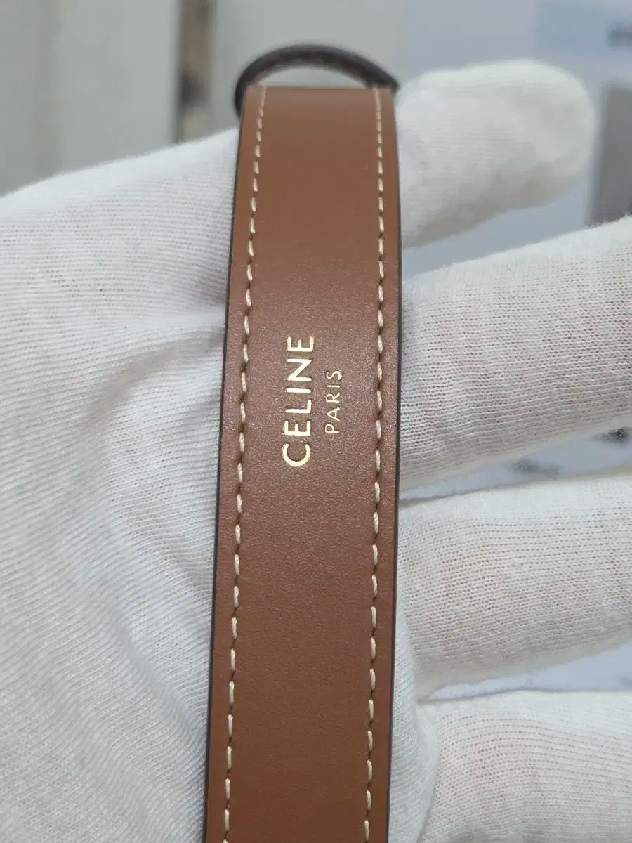 セリーヌ トリオンフ アヴァバッグ Black Tan DECORATOM_COM_BR