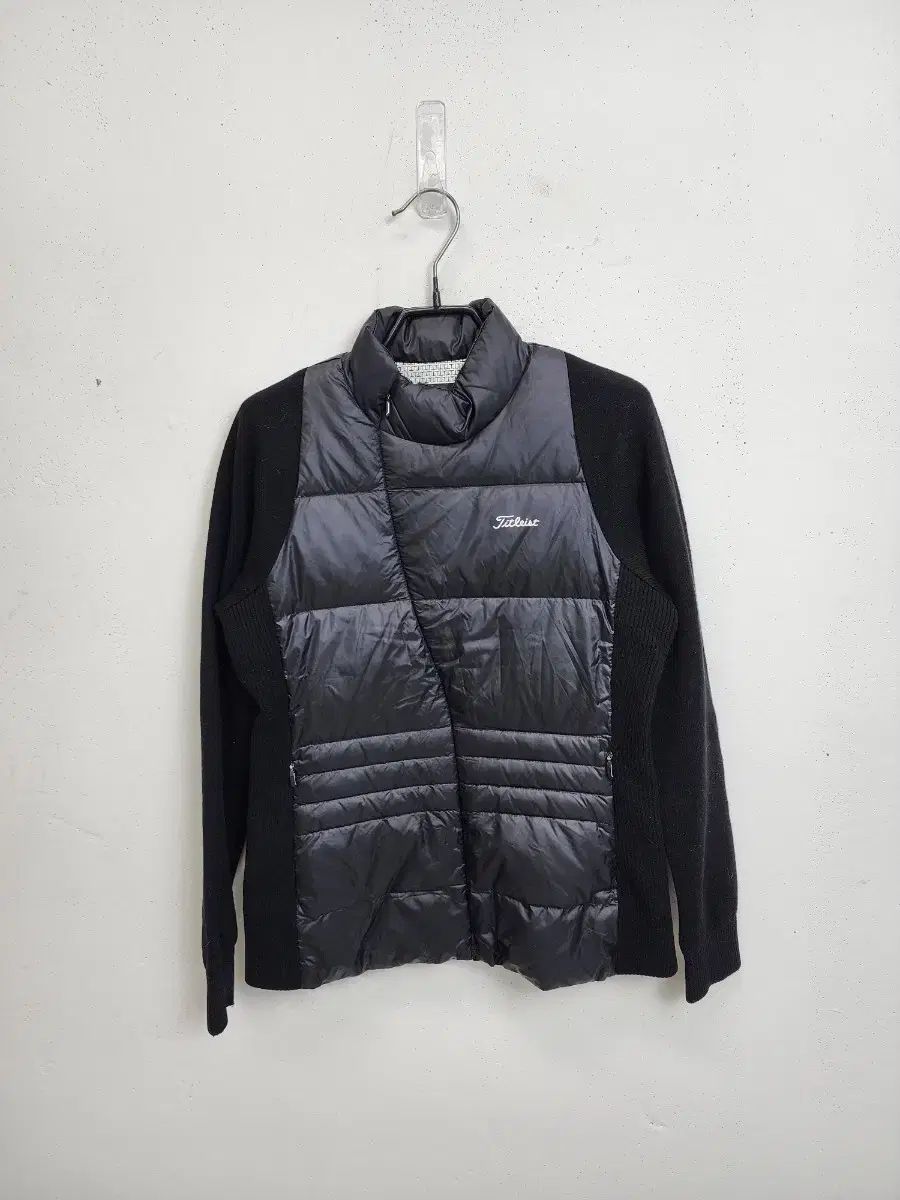 Titleist タイトリスト レディース ブラック ダウン ニット ジャケット