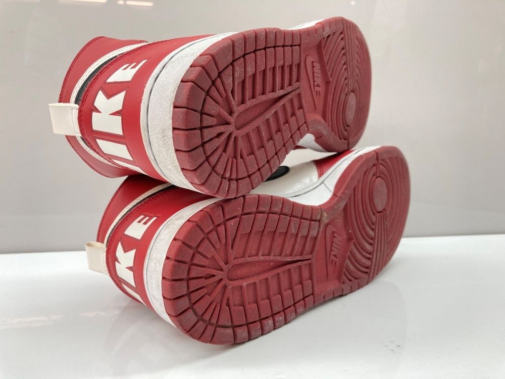  ナイキ NIKE 10年製 BIG HIGH SPIKE LEE ビック ハイ スパイク リー メガネ シューズ 白 赤 黒 336608-101 メンズ靴 スニーカー レッド 27 cm 104 S-1024 スニーカー 靴