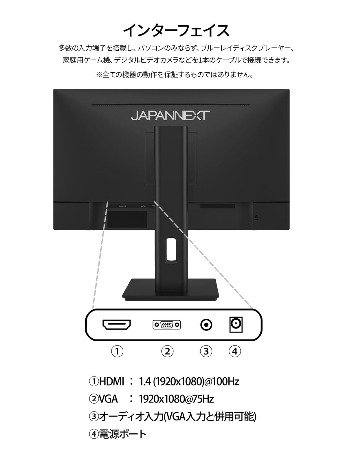 JAPANNEXT 21.5インチ