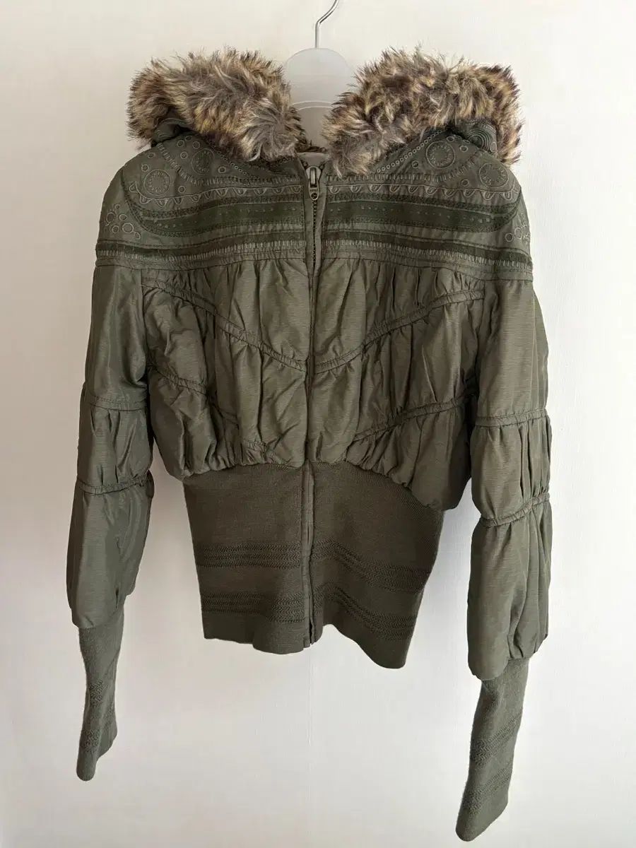 DIESEL ファー フード ショート アウター