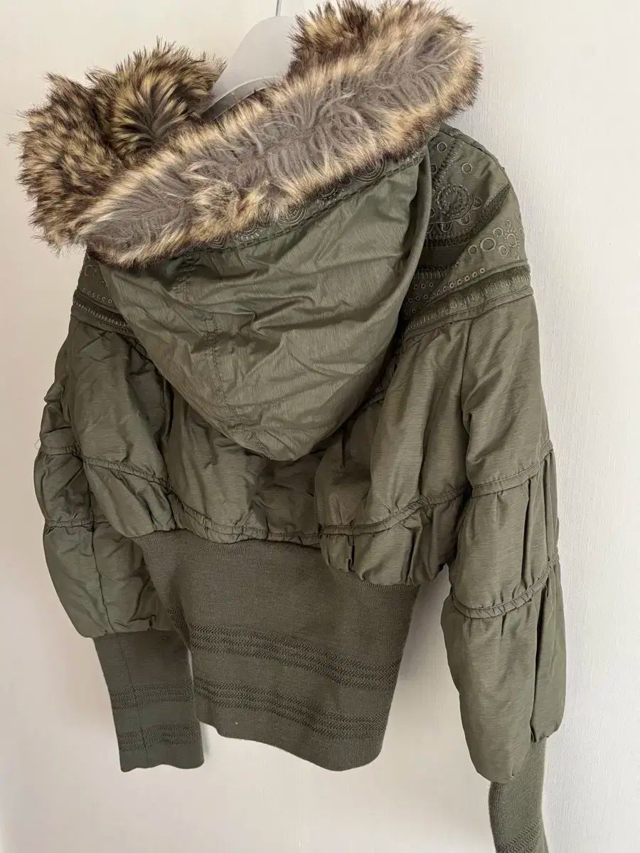 DIESEL ファー フード ショート アウター