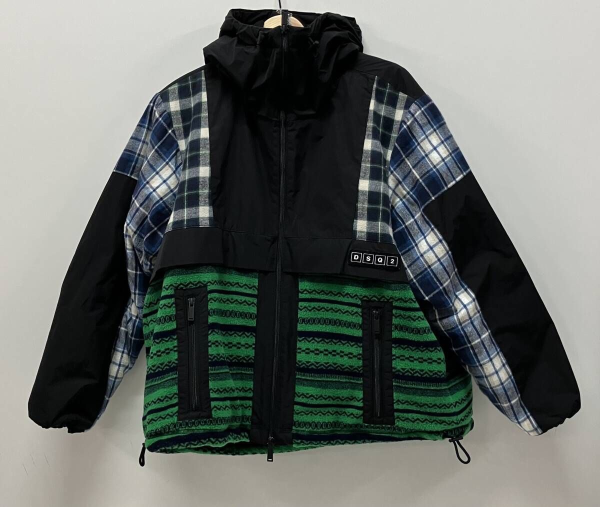 DSQUARED2 S74AM1285 S47858 ディーククエアード パッチワーク 中綿 22S その他ジャケット サイズ44 イタリア製
