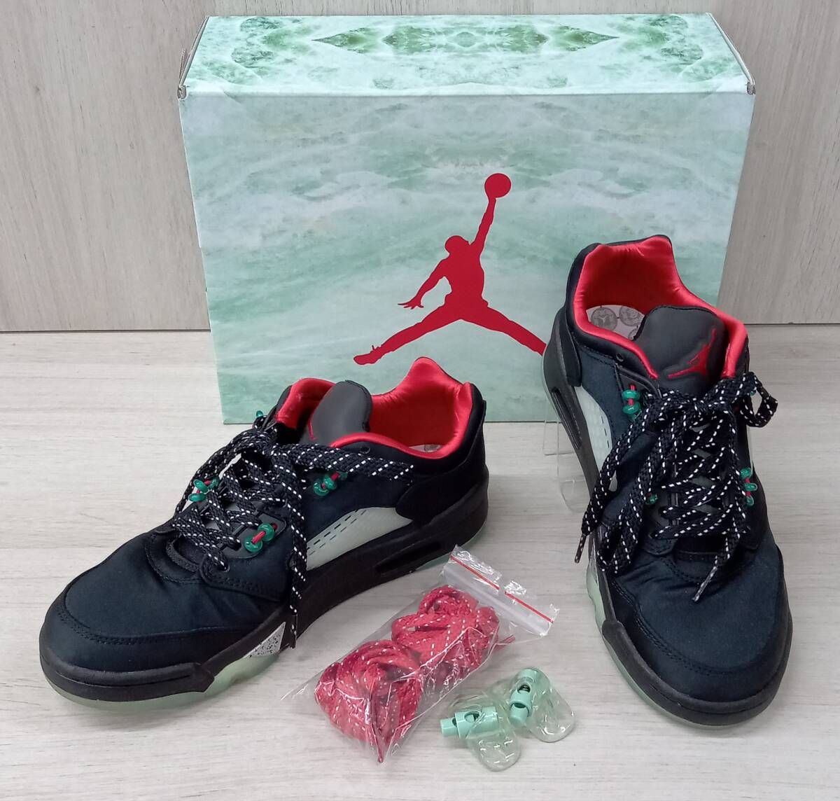 NIKE ナイキ スニーカー CLOT×NIKE AIR JORDAN 5 LOW DM4640-036 ブラック 24.5cm