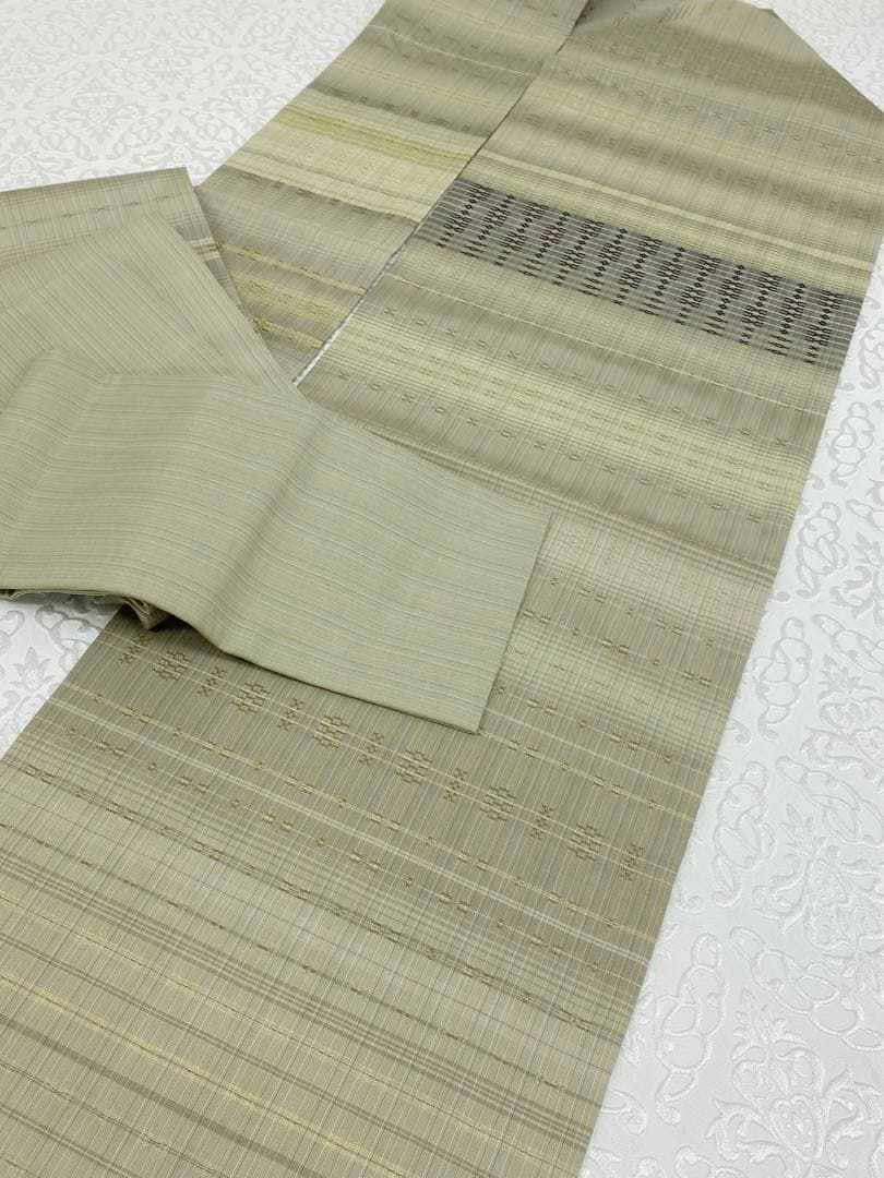 首里織 首里花織 手織 九寸名古屋帯 正絹