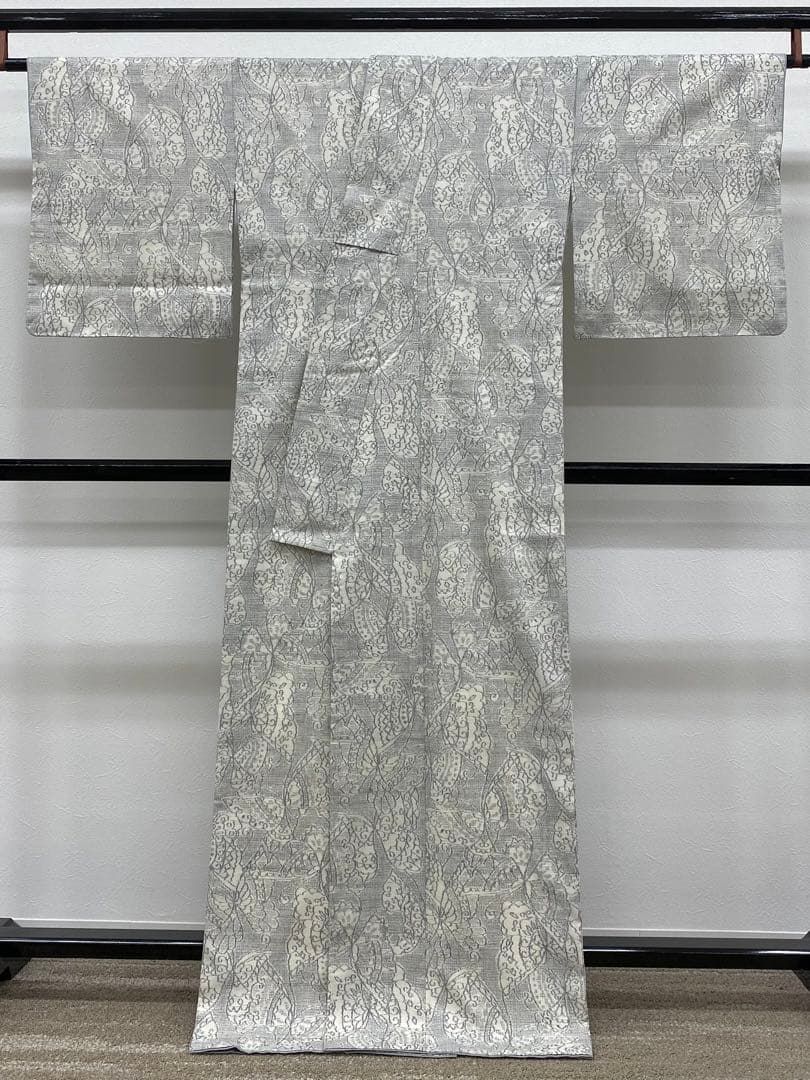 重要無形文化財指定 本場結城紬 奥順謹製 100亀甲 正絹 躾糸付き