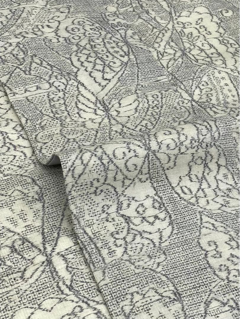 ありんこ様おまとめK0218 100山亀甲 重要無形文化財結城紬 井上商事 正絹