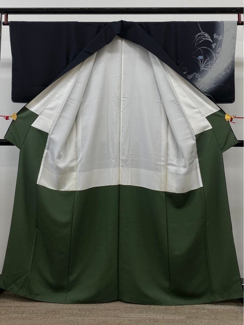 辻村寿三郎 ジュサブロー 付け下げ 訪問着 手刺繍 手描き 正絹 躾糸