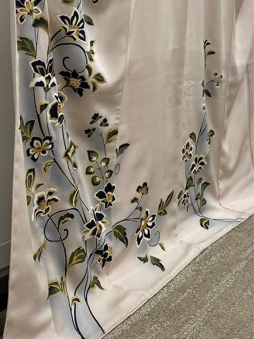 東京友禅 訪問着 金彩 浜ちりめん 正絹 躾糸付き - メルカリ