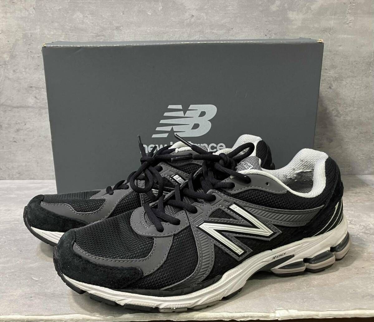 new balance COMME des GARCONS HOMME ML860JU2 コムデギャルソン スニーカー サイズ27 箱有り ブラック ニューバランス