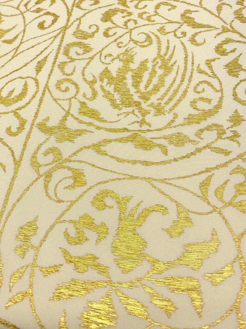工芸染匠成謙 成謙 五泉 九寸名古屋帯 未使用品 金彩 鳳凰 獅子 正絹 工芸染匠成謙 成謙 五泉 九寸名古屋帯 未使用品 金彩