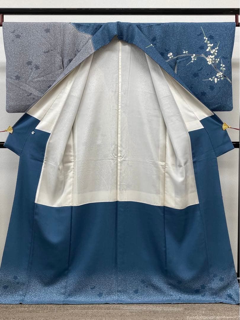 羽田登喜男 TOKIO et TOKI 落款入 金彩 叩き染 紋意匠 正絹 - メルカリ