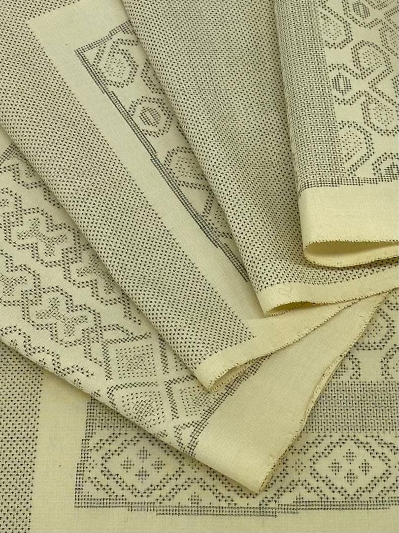 綿薩摩 本さつま 120亀甲 東郷織物工場 永江明夫 反物 手織絣 實篤