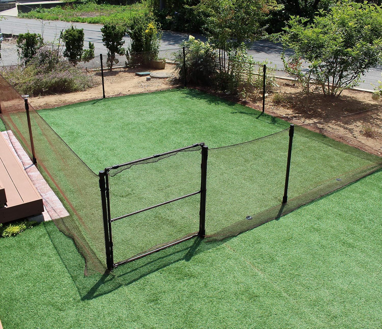 DAIM ペットフェンス ドア付き ドッグラン 高さ90cm 長さ20m フェンス 屋外 犬 ドッグランネット ドッグランサークル ゲージ ドッグランセット 自宅 ドッグフェンス