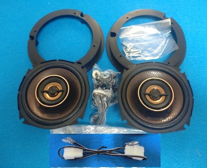 スズキ旧スペーシア MK42S|32S 社外ケンウッド100Ｗリヤスピーカー スズキ純正スピーカーブラケット 純正取付説明書コピー Ｔ型スピーカー変換ハーネス付属 送料込