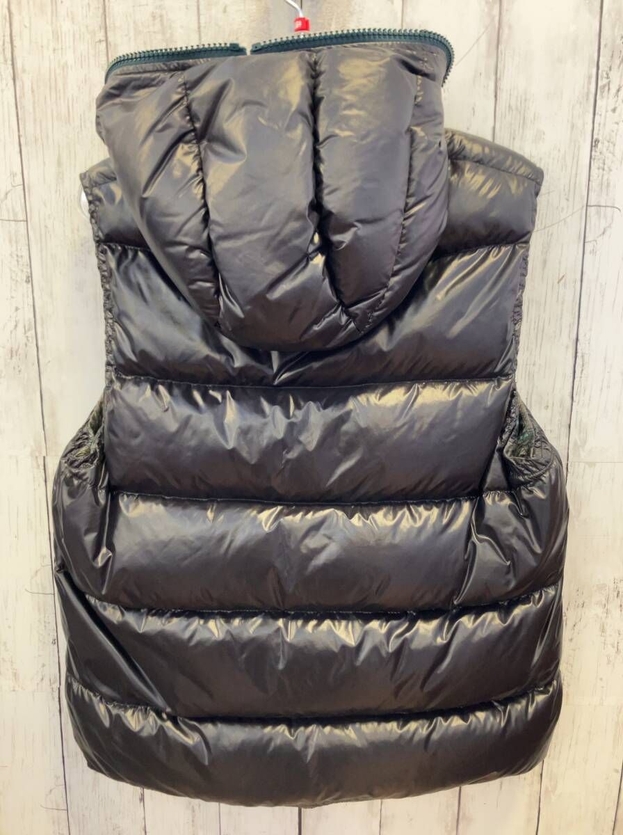 デュベティカ ダウンベスト リバーシブル ブラック チェック ririジップ ブルガリア製