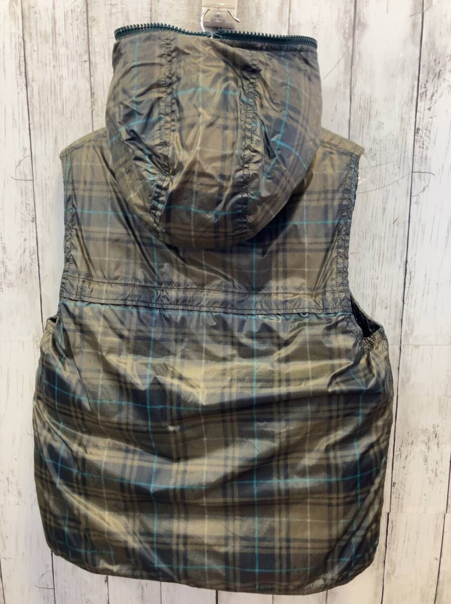  デュベティカ ダウンベスト リバーシブル ブラック チェック ririジップ ブルガリア製 その他 小物