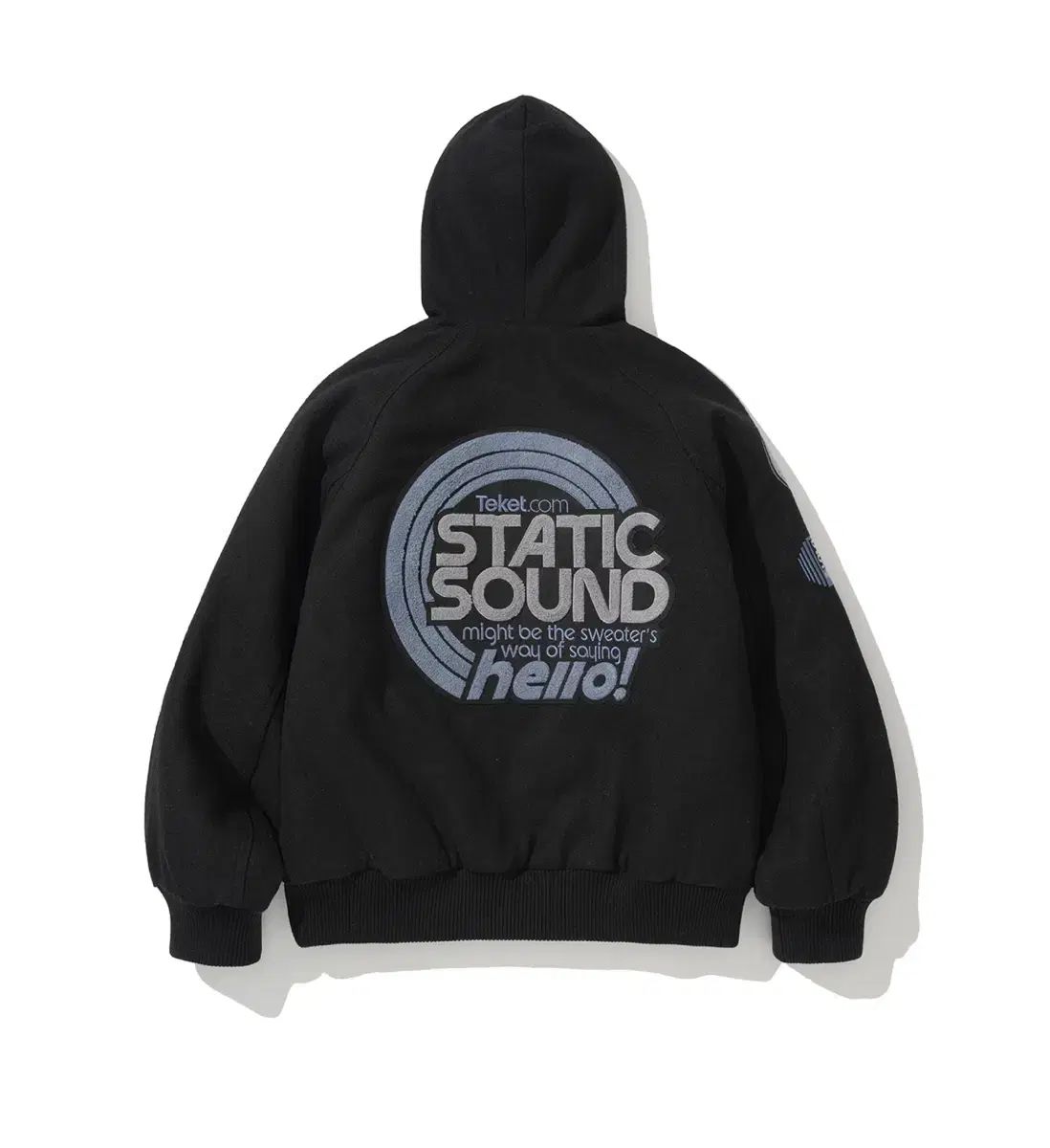 テケット Teket Static Sound フード コート ブラック