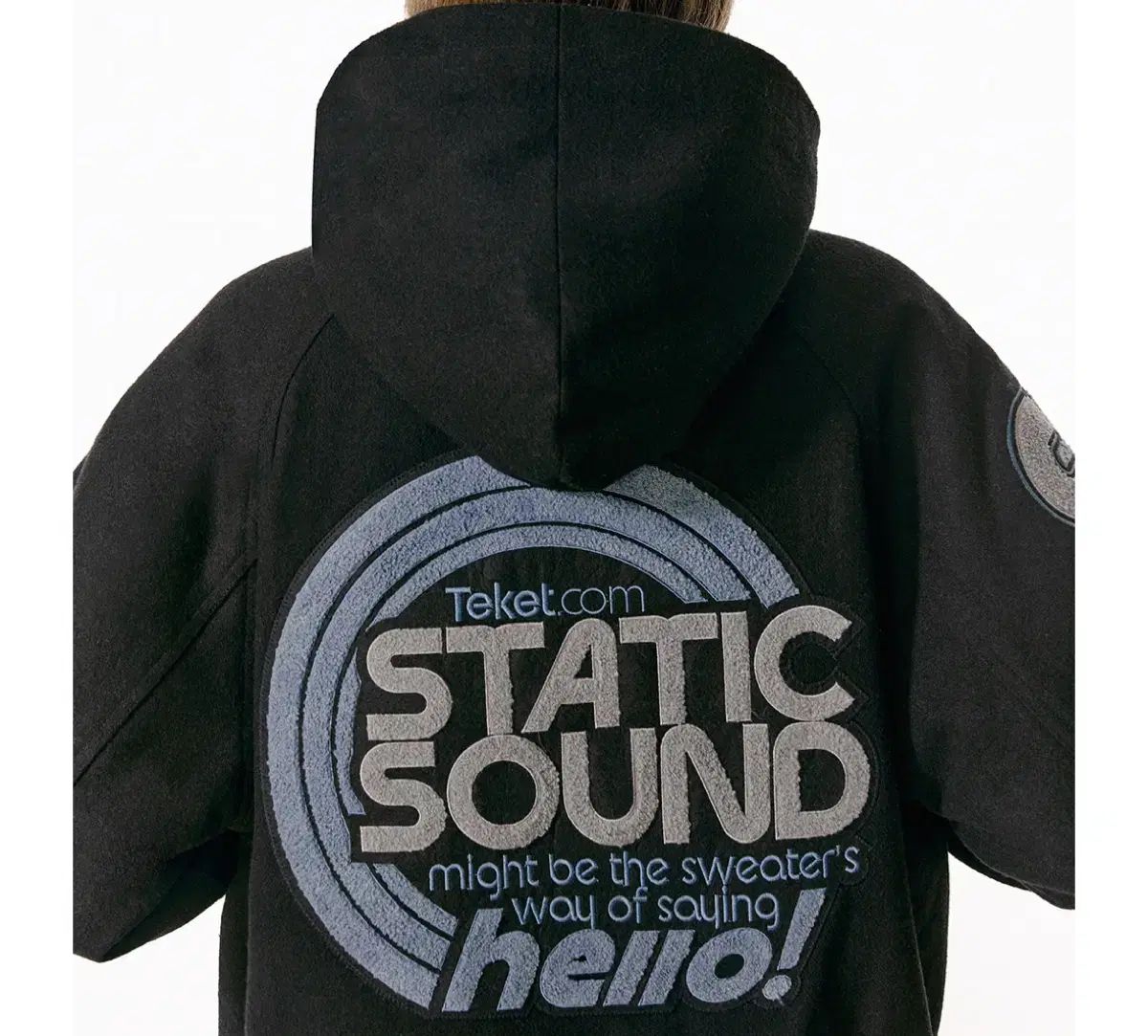 テケット Teket Static Sound フード コート ブラック